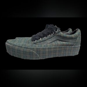 VANS Classic Green Plaid 1.5" Platform Sneaker Men's 4.5(Women's 6)NWOT-2